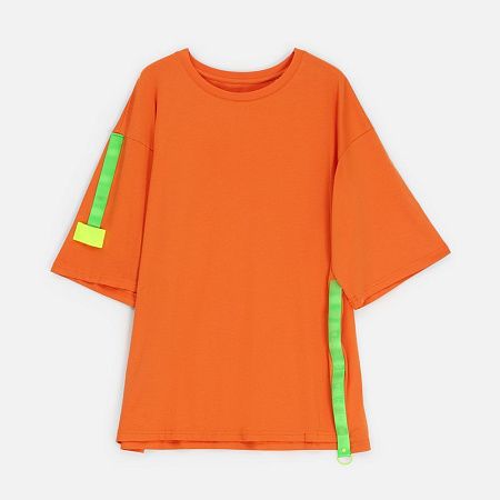 Футболка унисекс оверсайз Street Vibes, оранжевая, размер XL/2XL