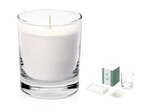 Подарочный набор «Свеча насыпная», цвет: прозрачный, белый