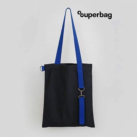 Шоппер Superbag black с ремувкой 4sb