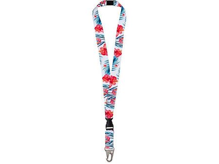 Ланъярд под сублимацию с карабином, межуровневым замком и замком обрыва, 2,5 см