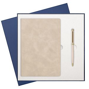 Подарочный набор Верона (Verona), бежевый (ежедневник, ручка)
