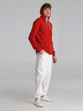 Толстовка на молнии с капюшоном Unit Siverga Heavy, красная, размер S v2