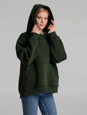 Худи Kulonga Oversize, темно-зеленый (хаки), размер XL/2XL