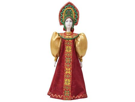 Подарочный набор: кукла фарфоровая, крем-мёд с лаймом и имбирем