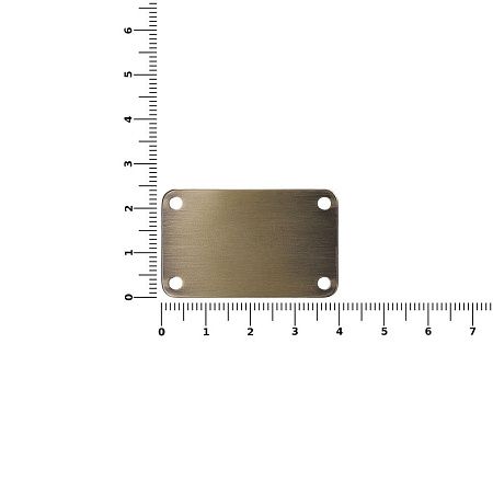 Шильдик металлический Furo, бронзовый