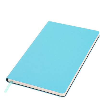 Ежедневник Spark недатированный, лазурный (без упаковки, без стикера, с серой подложкой)