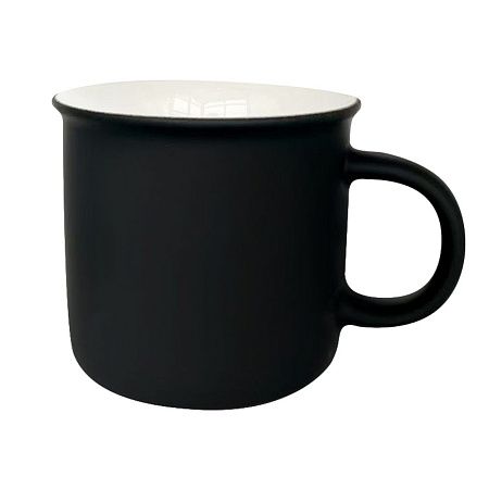 Кружка Camping, софт тач, черный