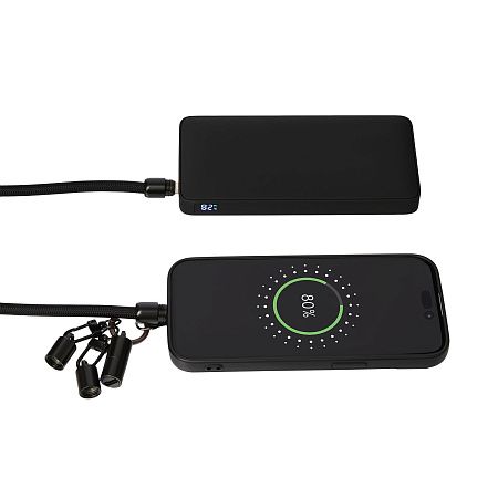 Кабель-ланьярд Voltrix, черный