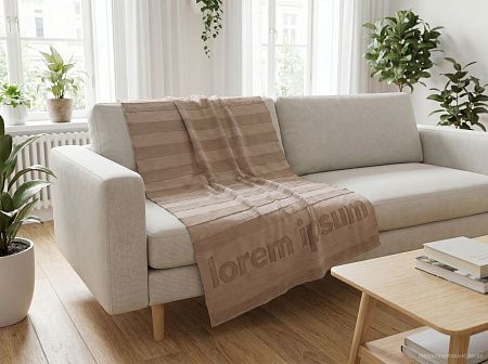 Плед на заказ Pleat Grand, 1 цвет, S, акрил