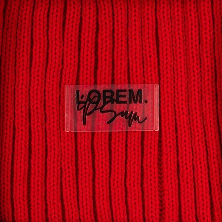 Лейбл из ПВХ Dzeta, XS, прозрачный