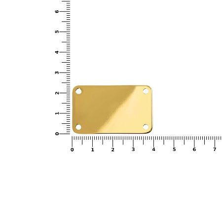 Шильдик металлический Furo, золотистый глянцевый