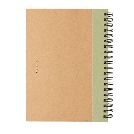Блокнот на спирали Kraft с ручкой