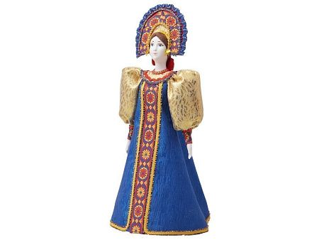 Подарочный набор: кукла фарфоровая, мёд с грецким орехом