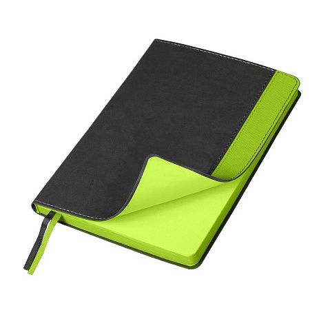 Ежедневник Flexy Viva Latte Daphne Color A5, серый/салатовый, недатированный, в гибкой обложке