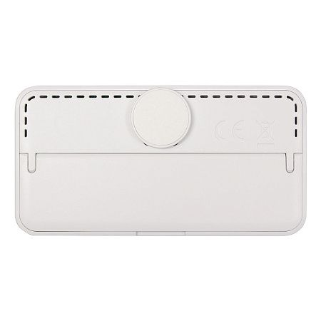 Часы настольные Chronos с термометром и гигрометром, с ж/к дисплеем, белые