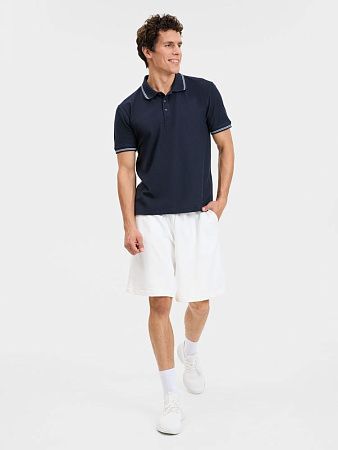 Рубашка поло Virma Stripes, темно-синяя, размер M
