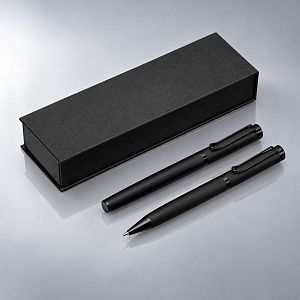 Подарочный набор из 2-х ручек «Black Lama» soft-touch