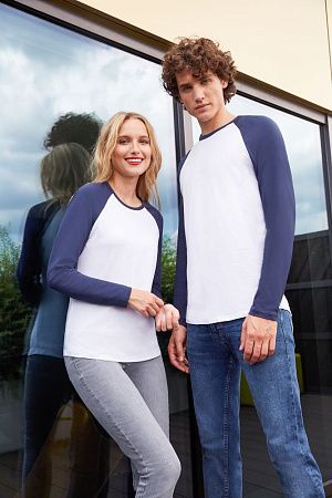 Футболка мужская с длинным рукавом Funky Lsl, белая с черным, размер XXL