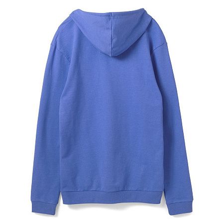 Толстовка с капюшоном унисекс Hoodie, ярко-синий меланж, размер XS