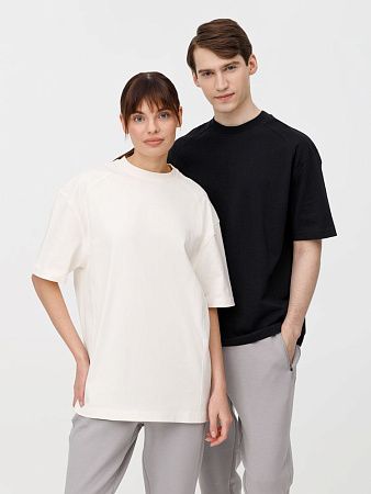 Футболка оверсайз унисекс Sideline, молочно-белая, размер XS/S