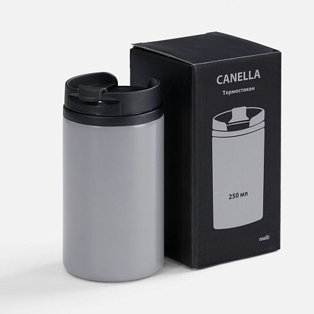 Термостакан Canella, серый матовый