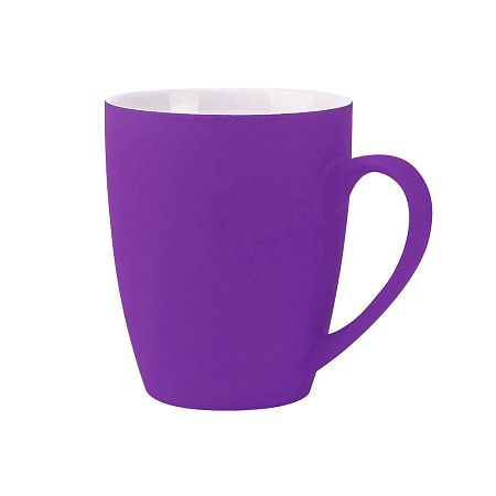 Кружка Elegante софт-тач 350мл, фиолетовая