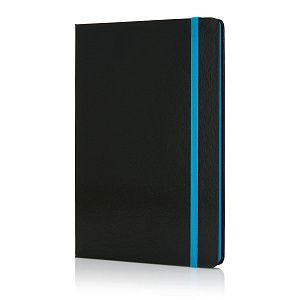 Блокнот на резинке с цветным срезом