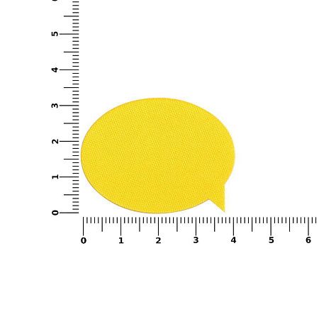 Наклейка тканевая Lunga Bubble, M, желтая