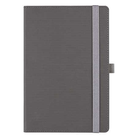 Ежедневник Alfa Note Pasu А5, серый/серый,  недатированный, в твердой обложке