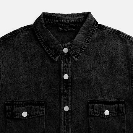 Куртка джинсовая O3, черная, размер XS/S