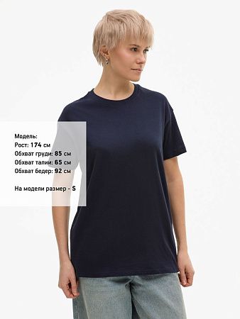 Футболка унисекс Regent 150, темно-синяя (navy), размер 5XL