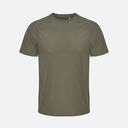 Футболка спортивная унисекс Vortex, темный хаки, размер L