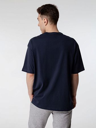 Футболка оверсайз мужская Boxy Men, синяя (джинс), размер XXL