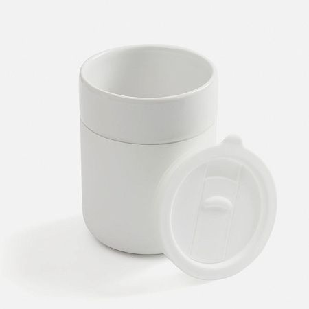 Кружка Nabo с силиконовым держателем, белая