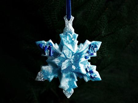 Елочная игрушка Снежинка