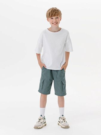 Футболка детская оверсайз Teezer, белая, размер 8 лет (122-128 см)