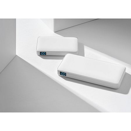 Внешний аккумулятор с подсветкой Анкор Плюс PD (Ancor PD Plus) 10000 mAh, белый
