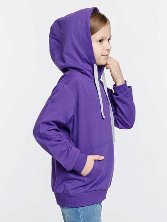Толстовка с капюшоном детская Kirenga Kids, фиолетовая, размер 14 лет (154-164 см)
