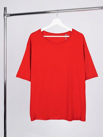 Футболка оверсайз унисекс Vozduh, красная, размер XL/2XL