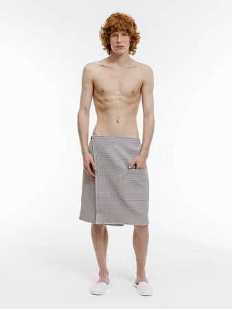 Банный набор Heat Therapy ver.2, мужской, светло-серый