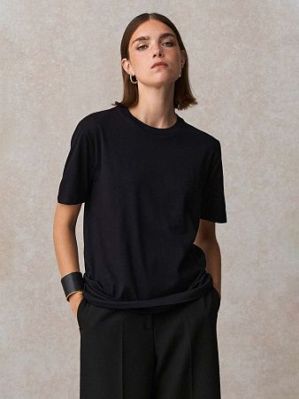 Футболка унисекс Lyam, черная, размер XS