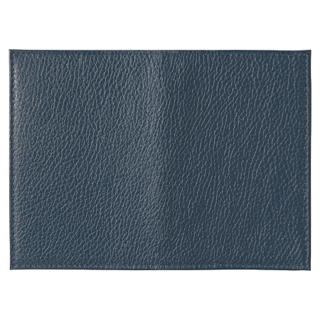 Обложка для автодокументов Leather Sky Flotter из натуральной кожи, темно-синяя