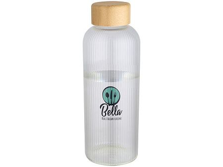 Стеклянная бутылка с бамбуковой крышкой «Mirage»