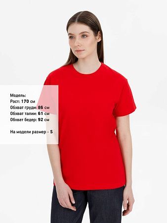 Футболка унисекс T-Bolka 180, красная, размер XS