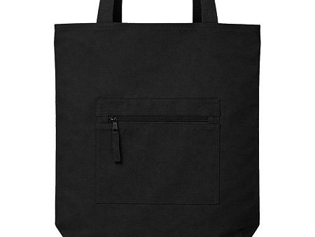 Сумка на молнии Zipper Neo из хлопка 280 г c карманом на молнии спереди