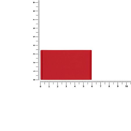 Лейбл из ПВХ Dzeta, M, красный