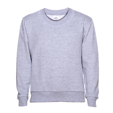 Свитшот детский STAN футер без начёса, 260, 63J, Серый меланж,  (50/60)  (10/10 лет)