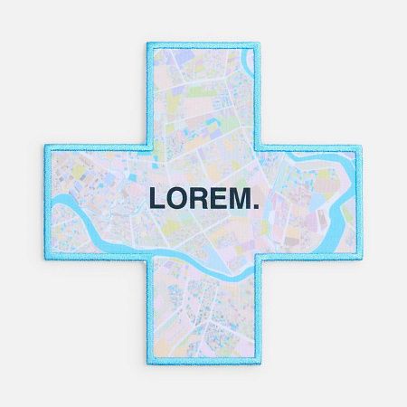 Шеврон из габардина Gabo S, белый