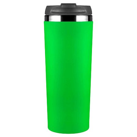 Термокружка KOMO SOFT 420мл. Салатовая с черной крышкой 6061.15