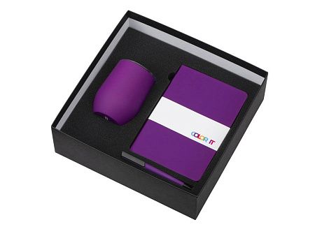 Подарочный набор "Color it" с блокнотом, пластиковой ручкой и термокружкой